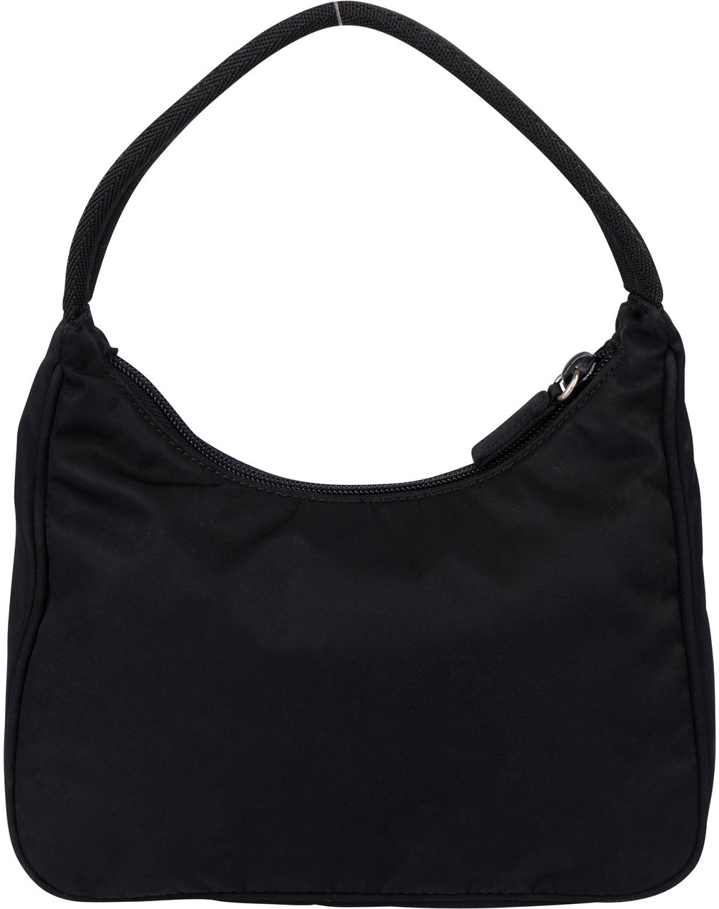 Prada Prada Black Nylon Triangle Vintage Re-Edition Handbag Zwart
