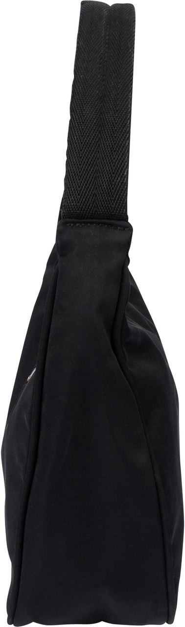 Prada Prada Black Nylon Triangle Vintage Re-Edition Handbag Zwart