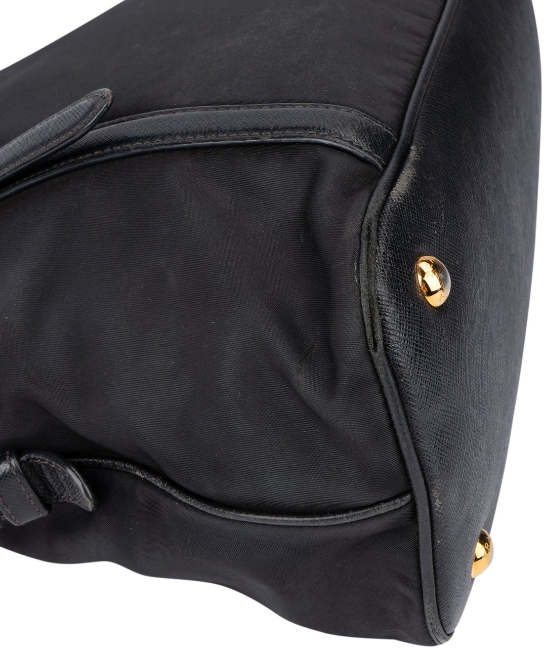 Prada Prada Black Nylon City Handbag Zwart