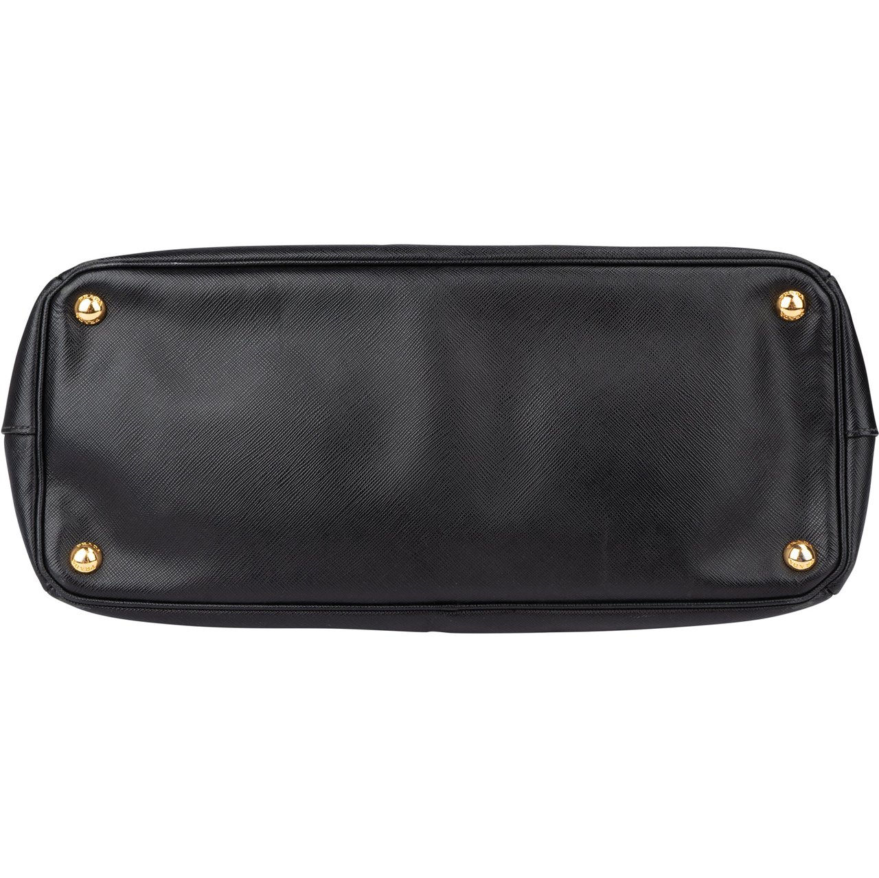 Prada Prada Black Saffiano Leather Galleria Handbag Zwart