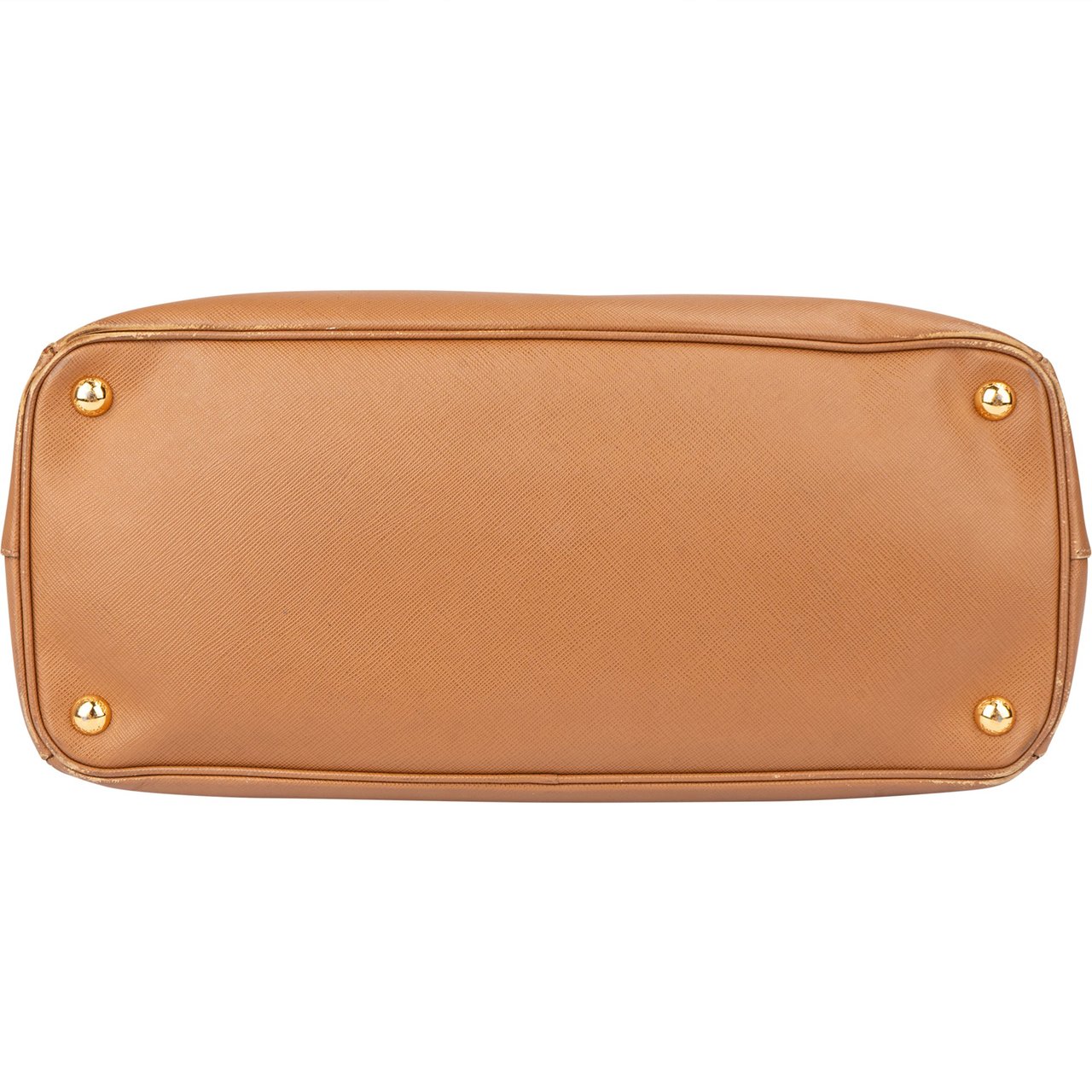 Prada Prada Brown Leather Galleria Handbag Bruin