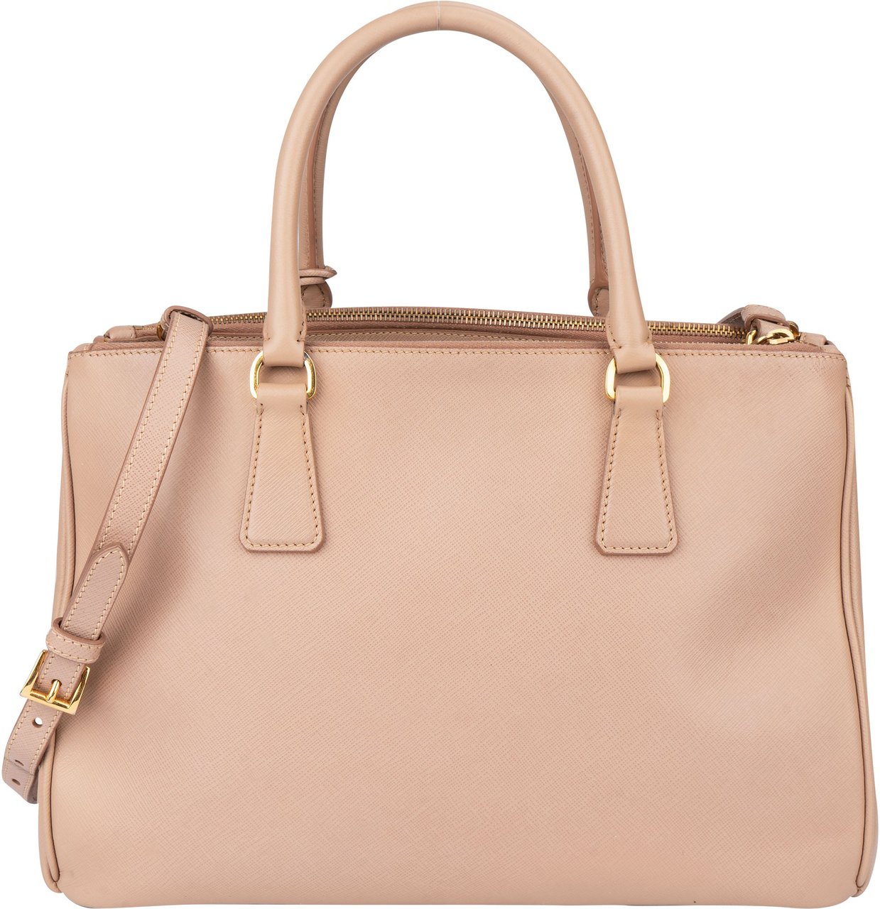 Prada Prada Saffiano Leather Galleria Handbag Roze