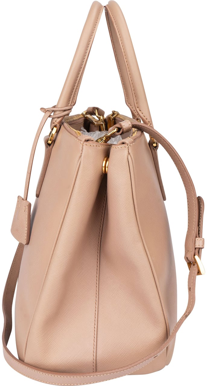 Prada Prada Saffiano Leather Galleria Handbag Roze