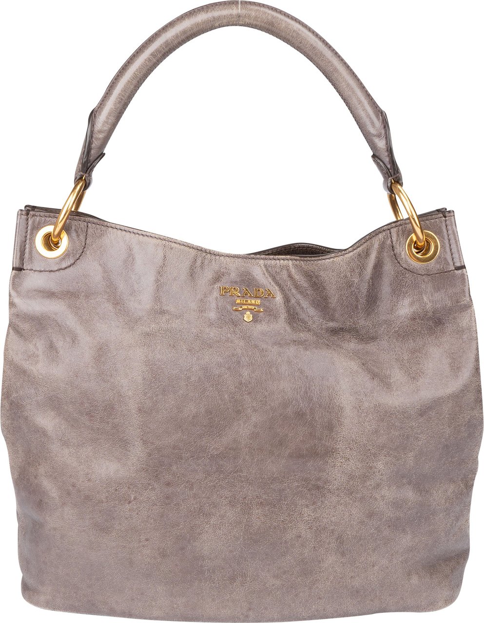 Prada Prada Fumo Leather Vitello Handbag Divers