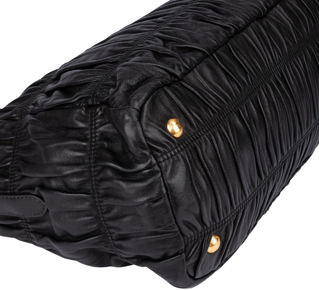 Prada Prada Quilted Leather City Handbag Zwart