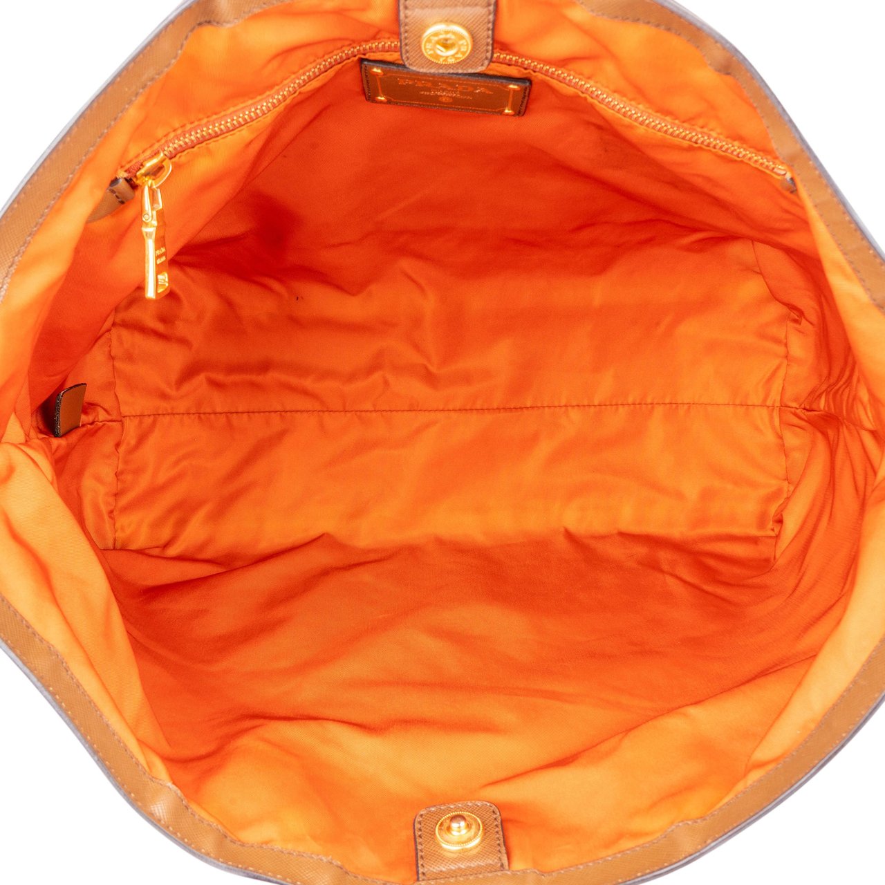 Prada Prada Brown Nylon Handbag Bruin