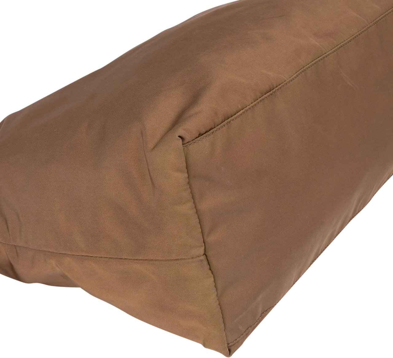 Prada Prada Brown Nylon Handbag Bruin