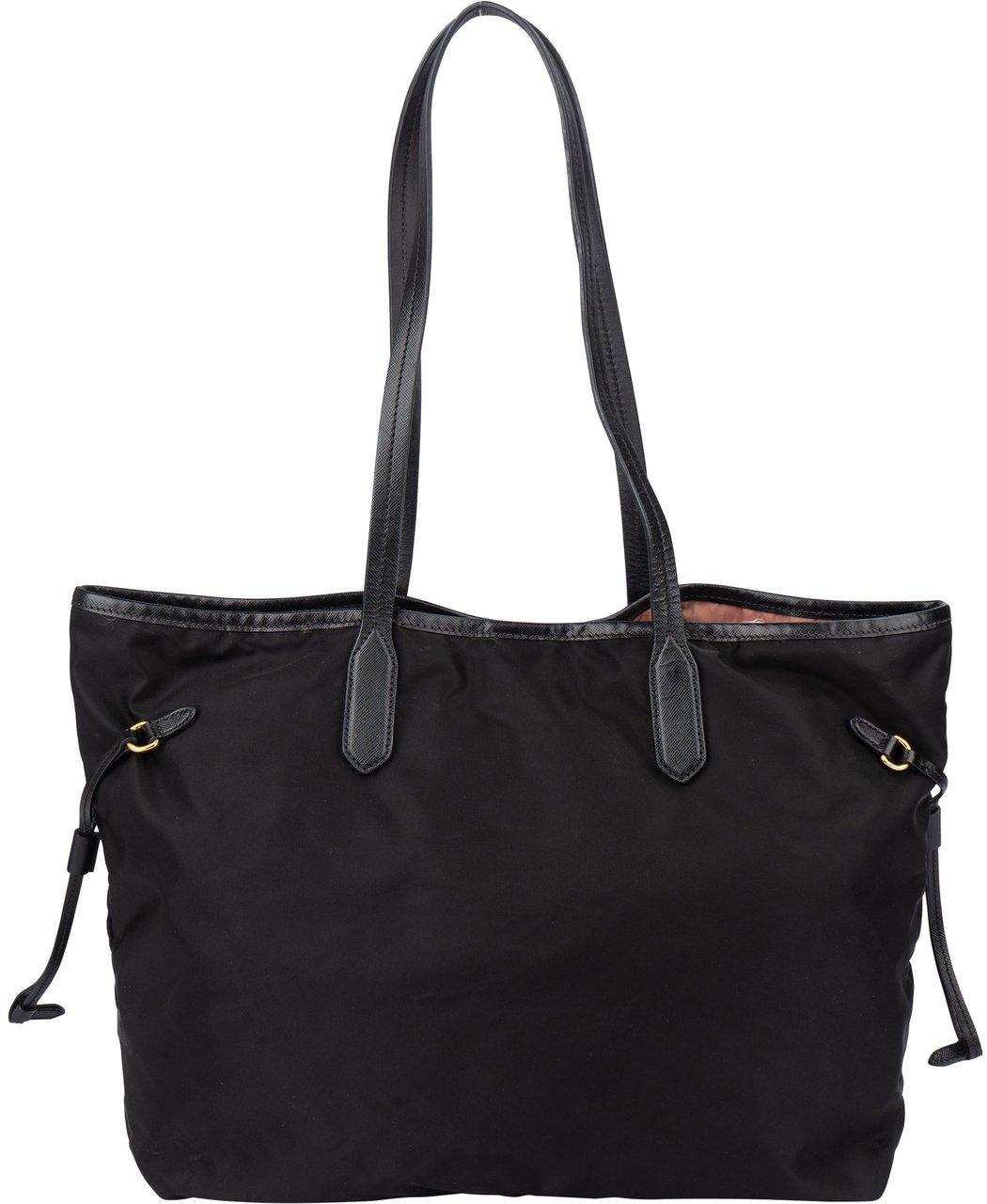 Prada Black Nylon Handbag Zwart