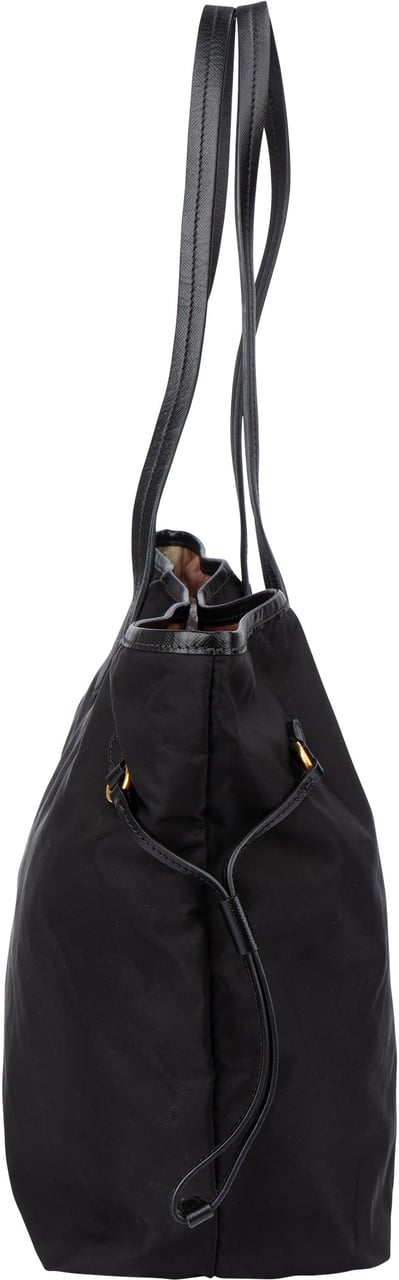 Prada Black Nylon Handbag Zwart