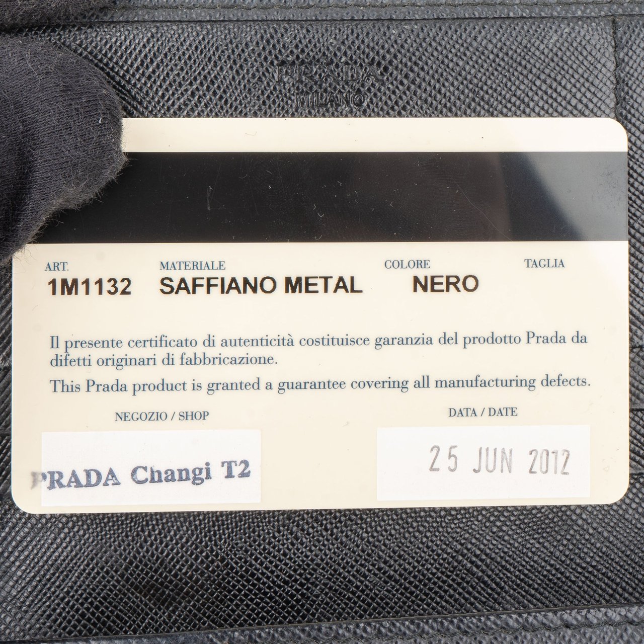 Prada Prada Saffiano Leather Wallet Divers