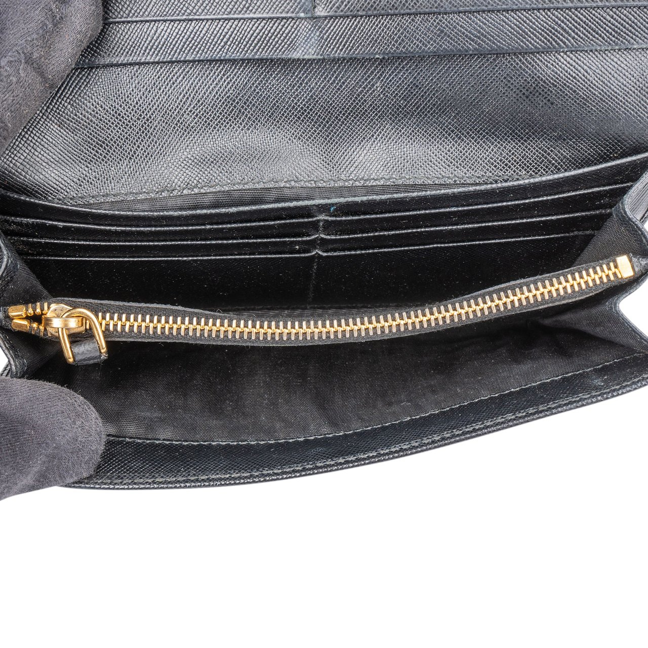 Prada Prada Saffiano Leather Wallet Divers