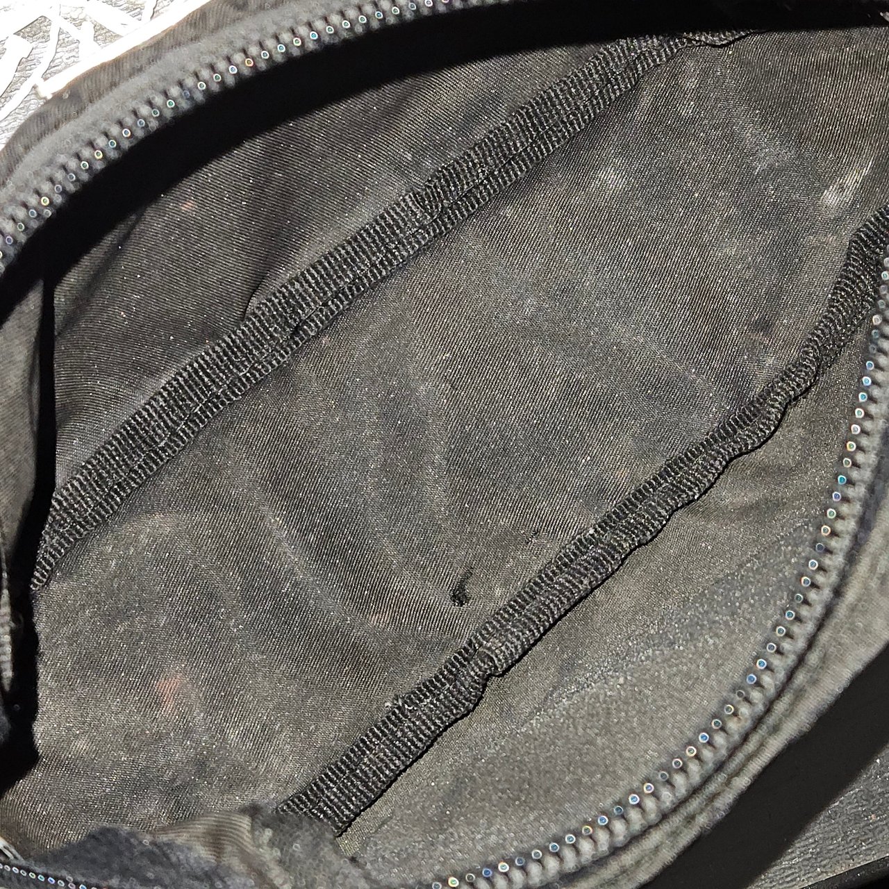 Prada Prada Black Nylon Triangle Pouch Zwart
