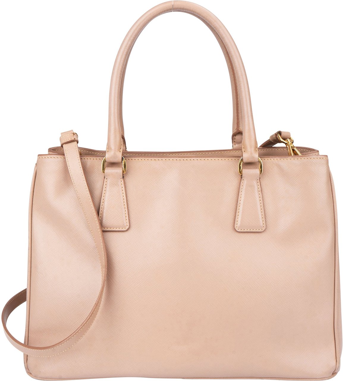 Prada Prada Pink Saffiano Leather Galleria Handbag Roze