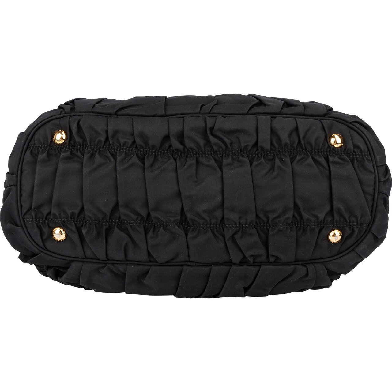 Prada Prada Quilted Nylon City Handbag Zwart