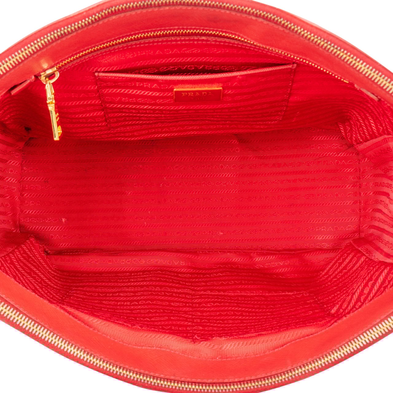 Prada Prada Red Saffiano Leather Galleria Handbag Roze