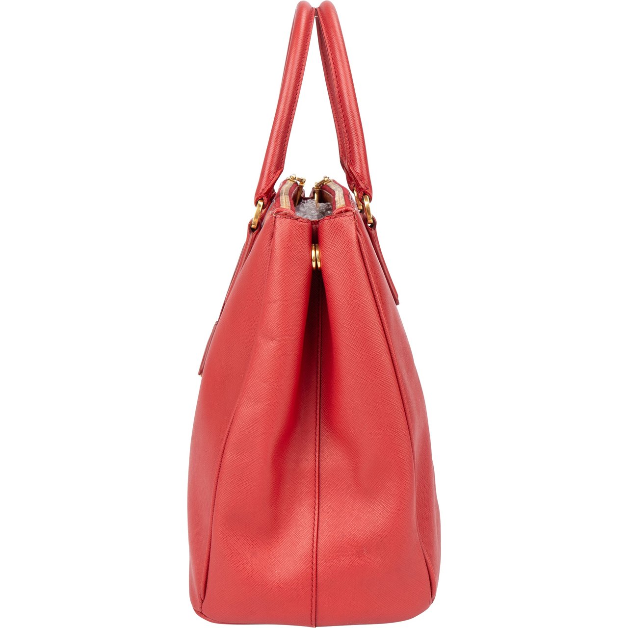 Prada Prada Red Saffiano Leather Galleria Handbag Roze