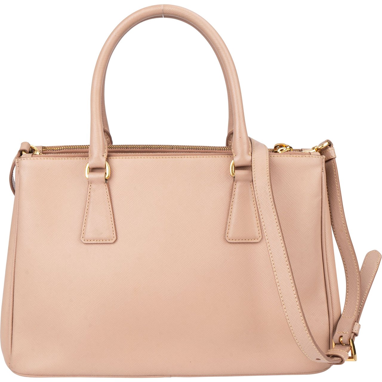 Prada Prada Pink Saffiano Leather Galleria Handbag Roze