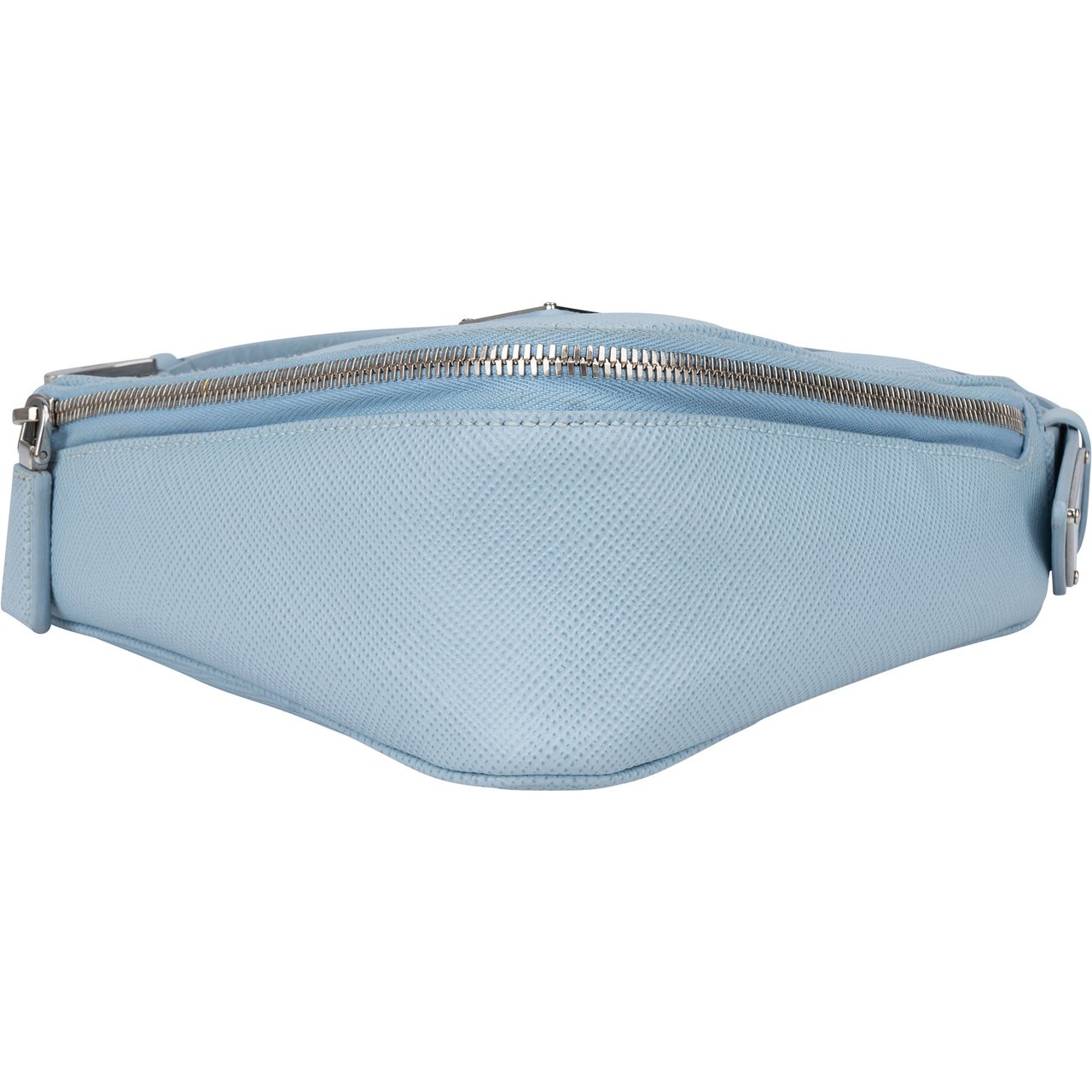 Prada Prada Blue Saffiano Leather Triangle 3 in 1 Crossbody Bag Blauw