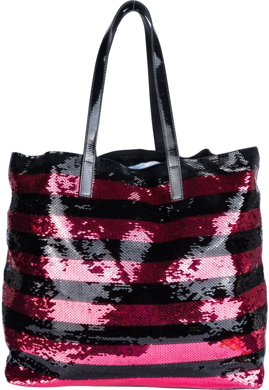 Prada Prada Sequin Paillettes Fuchsia Shopper Bag Divers