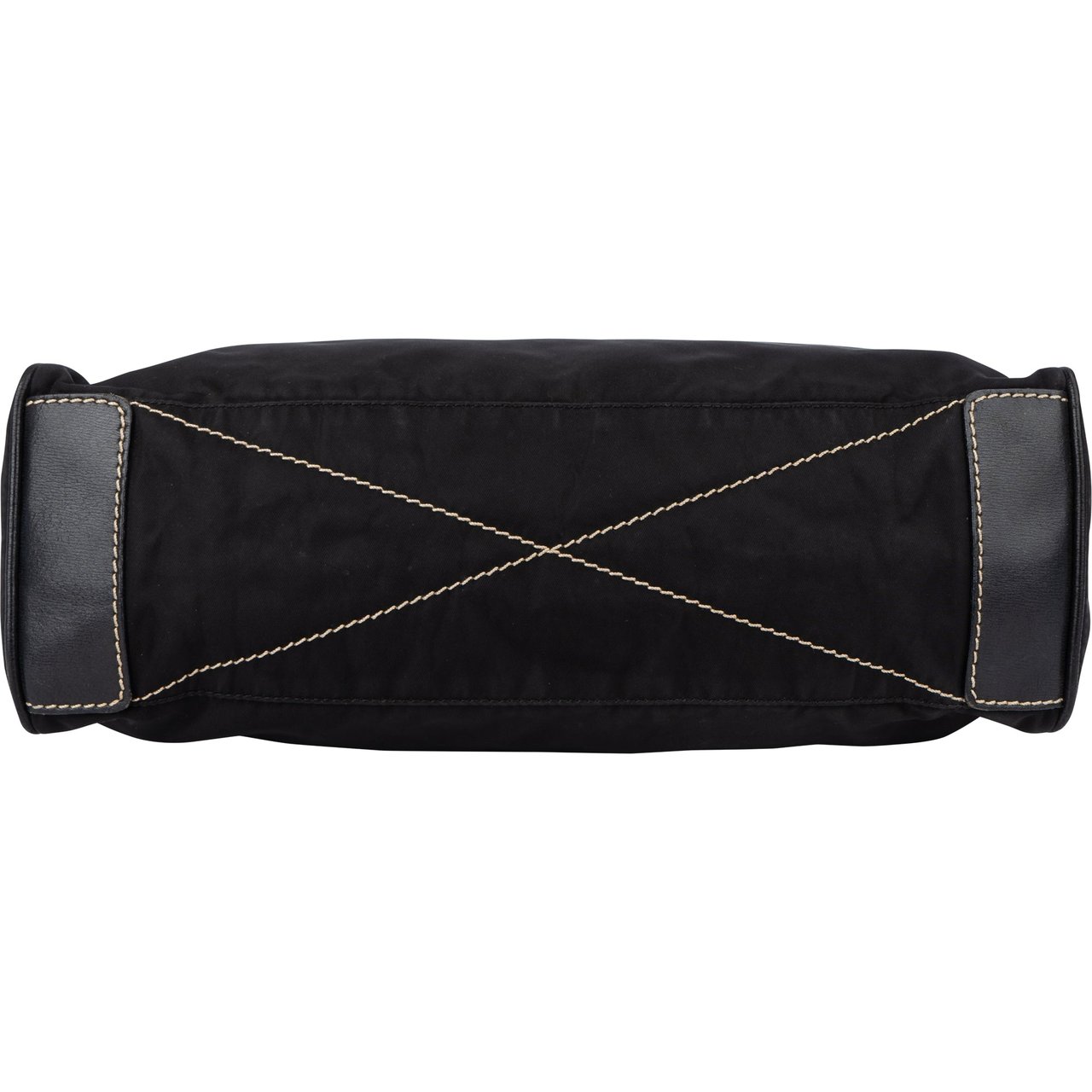 Prada Prada Black Nylon Triangle Handbag Zwart