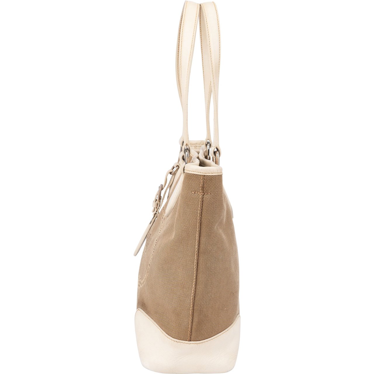 Prada Prada Classic Jacquard Triangle Handbag Bruin