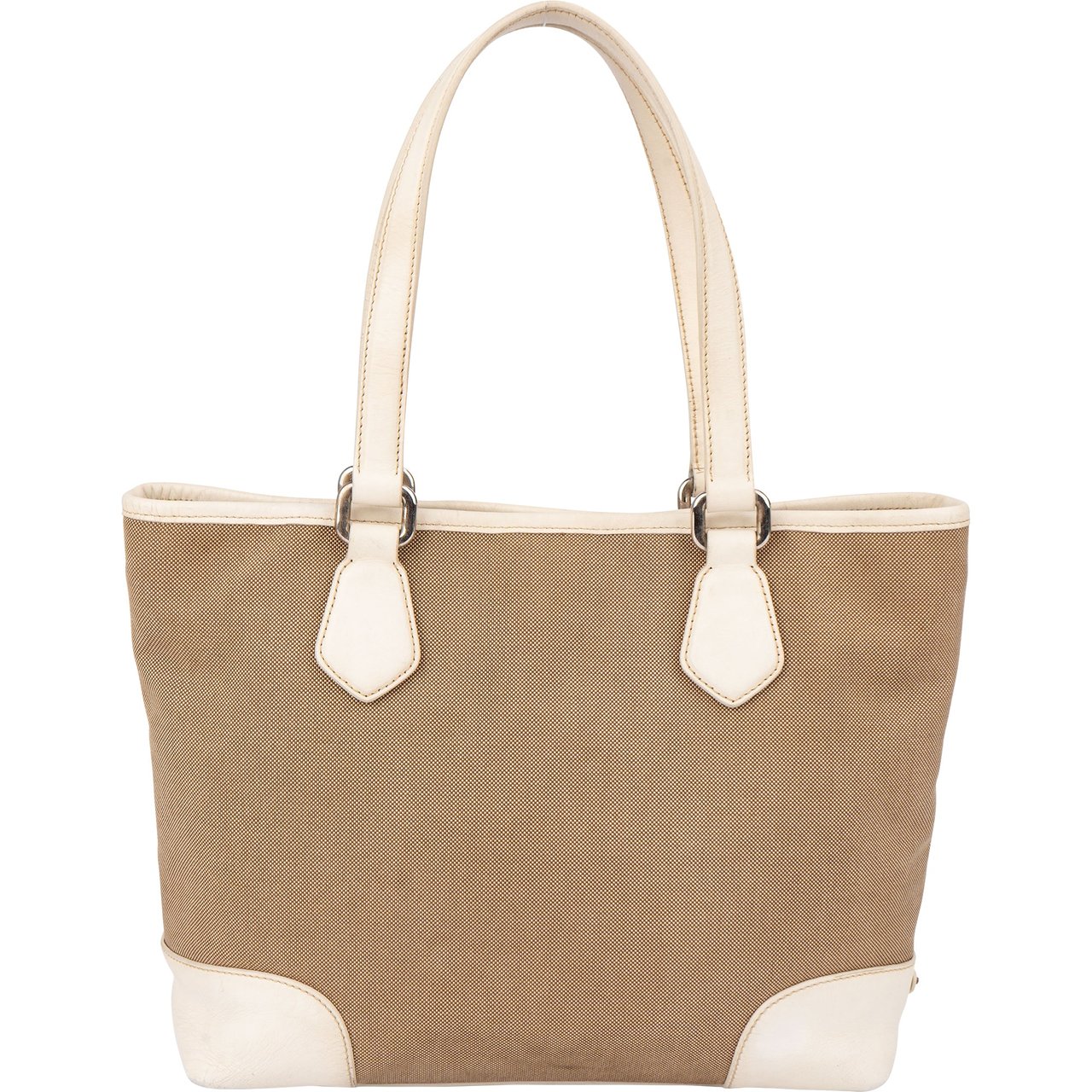 Prada Prada Classic Jacquard Triangle Handbag Bruin