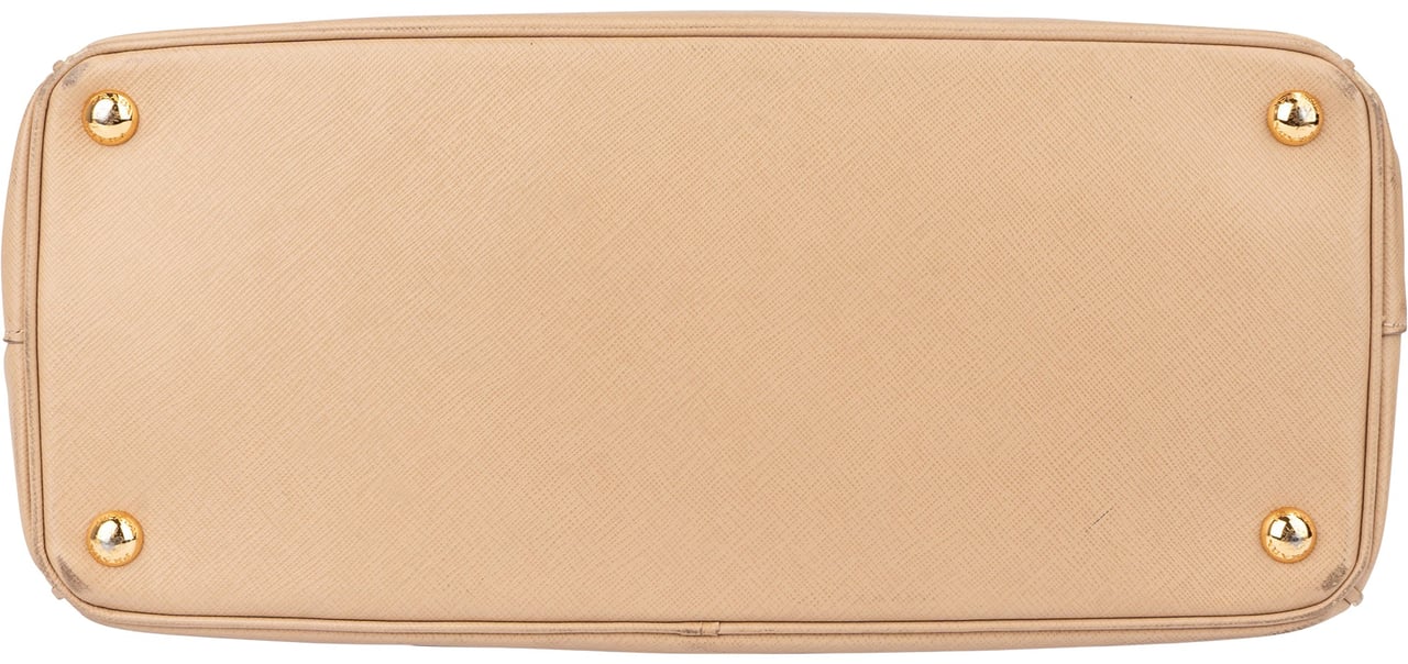 Prada Prada Saffiano Leather Galleria Handbag Beige