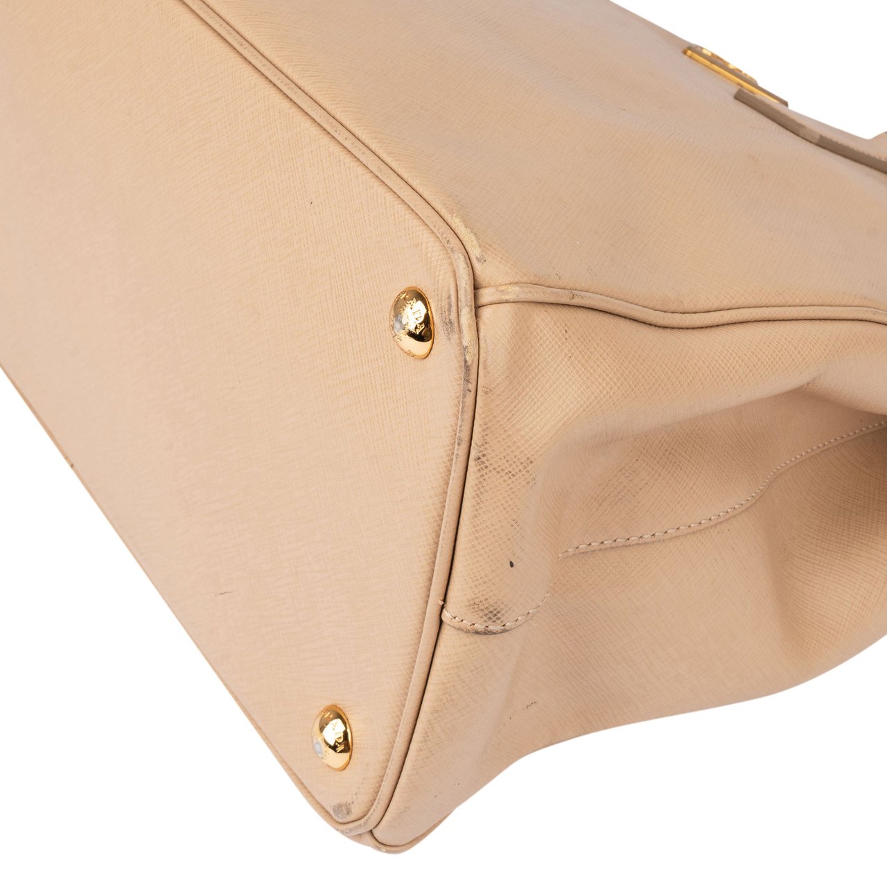 Prada Prada Saffiano Leather Galleria Handbag Beige