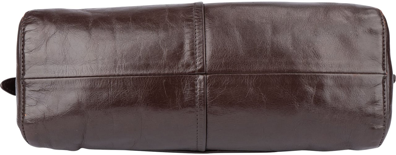 Prada Prada Brown Leather Shoulder Bag Bruin