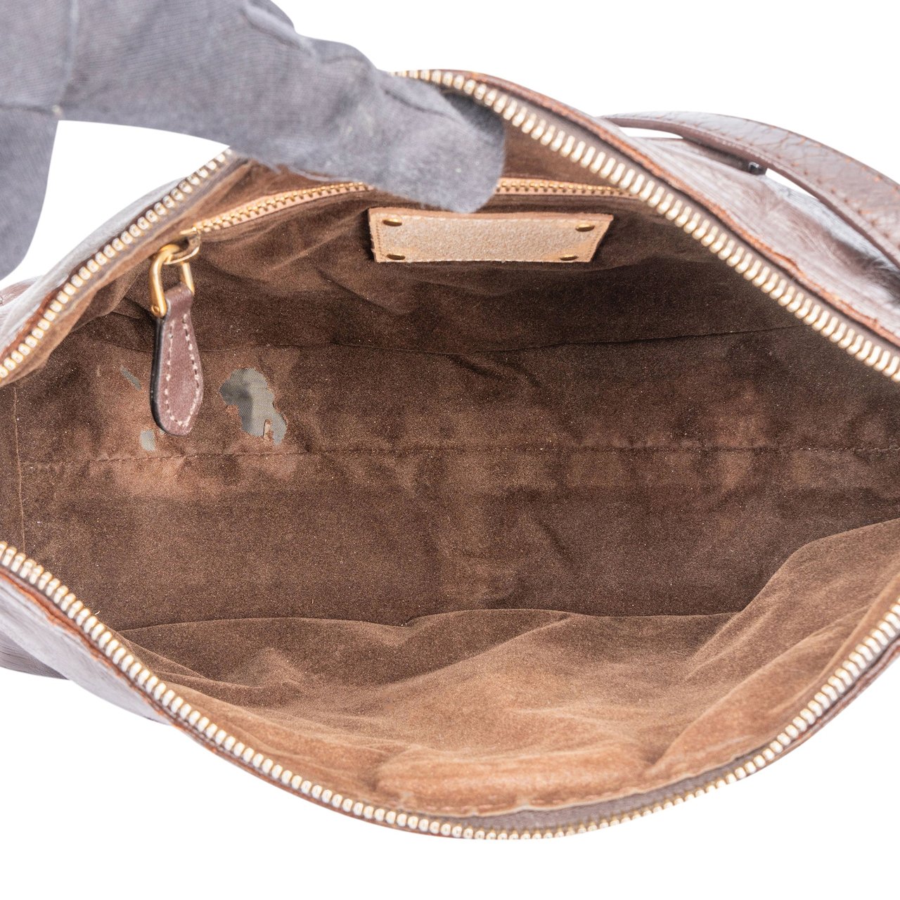 Prada Prada Brown Leather Shoulder Bag Bruin