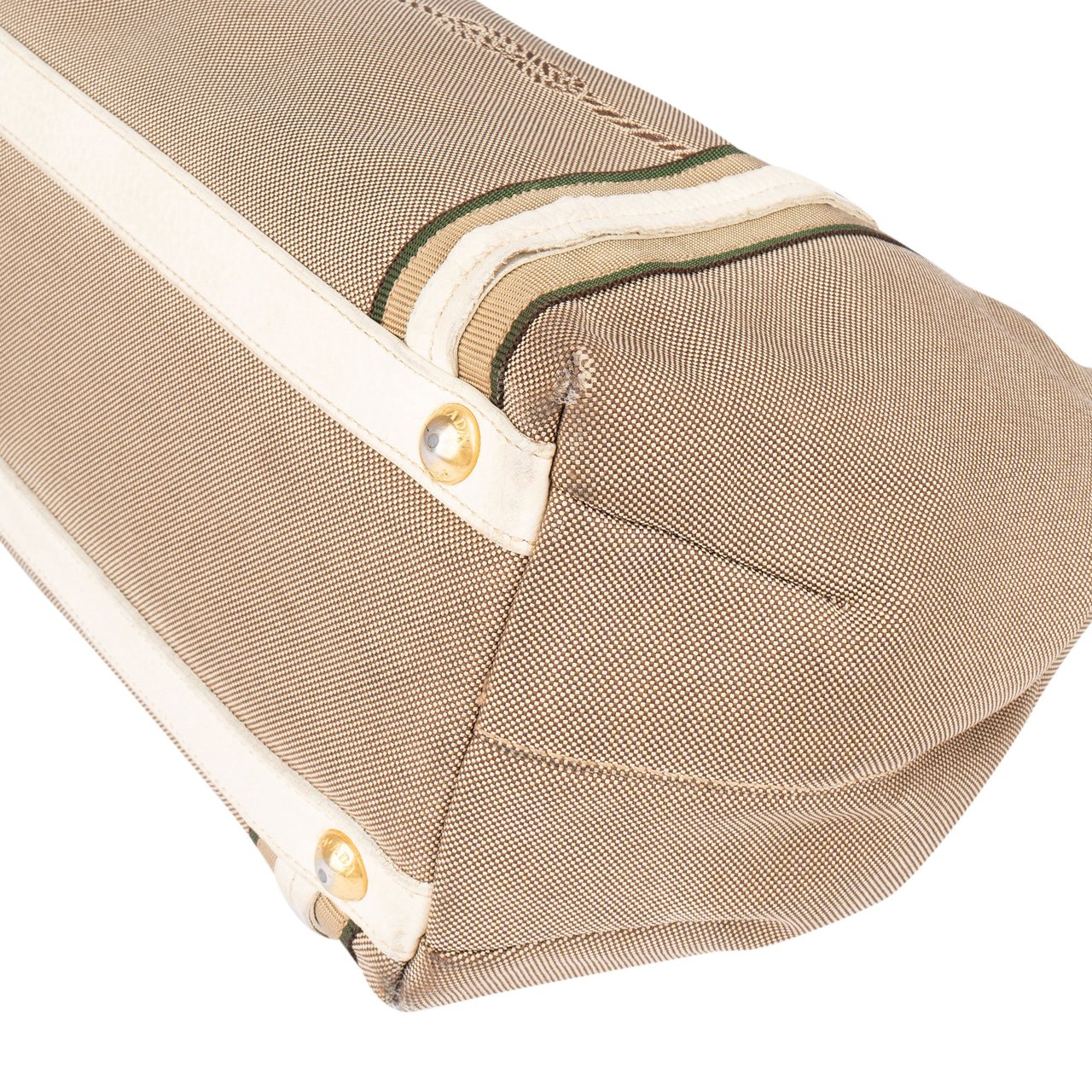 Prada Prada Jacquard City Handbag Beige