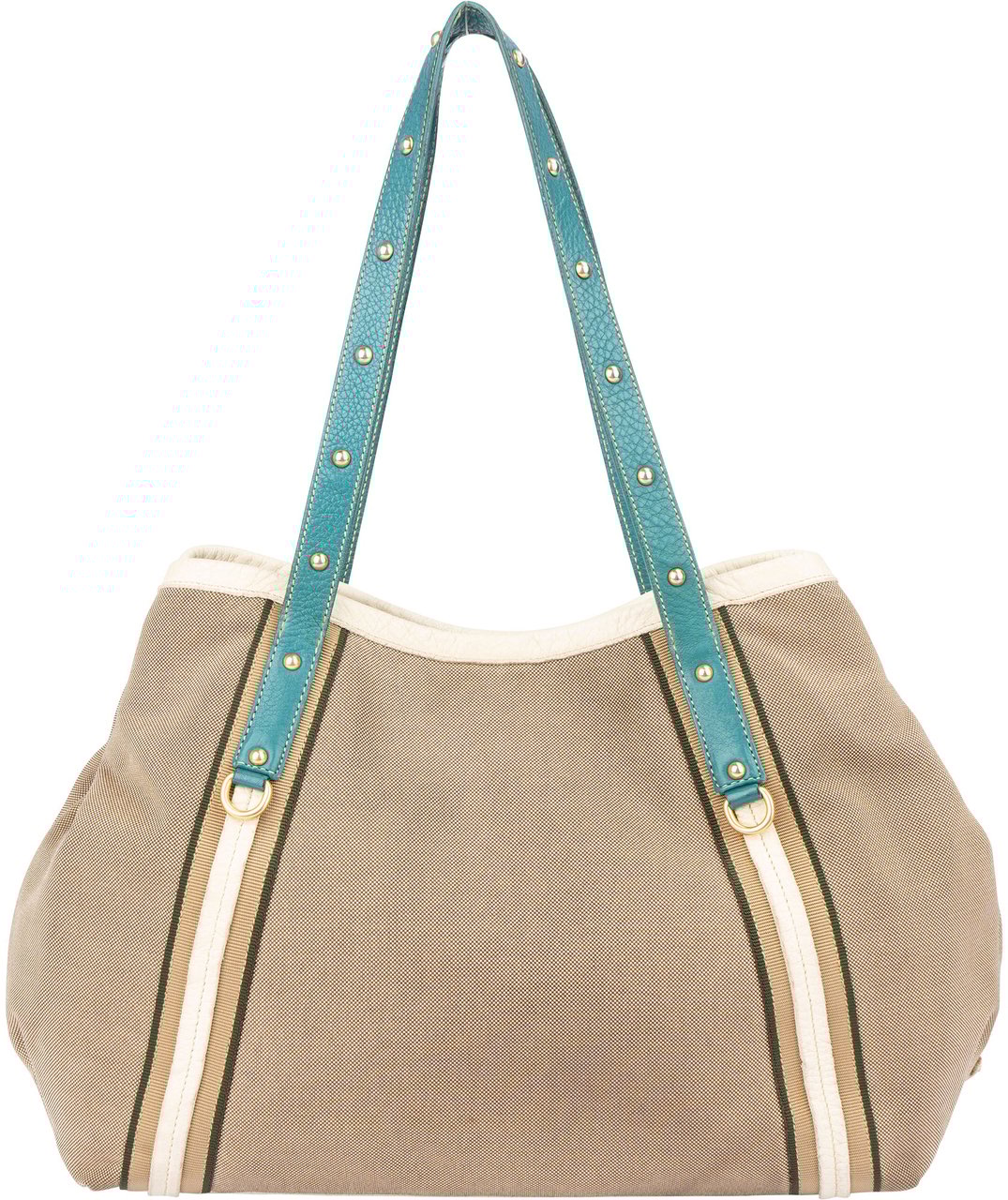 Prada Prada Jacquard City Handbag Beige