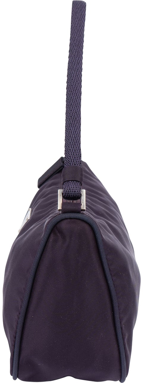 Prada Prada Purple Nylon Triangle Handbag Paars