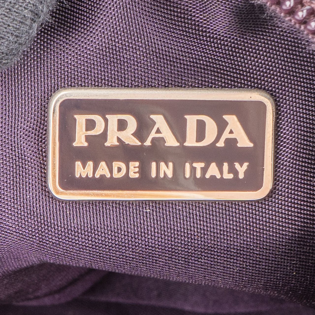 Prada Prada Purple Nylon Triangle Handbag Paars