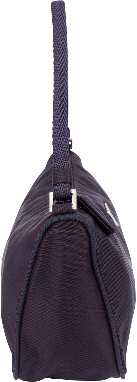 Prada Prada Purple Nylon Triangle Handbag Paars