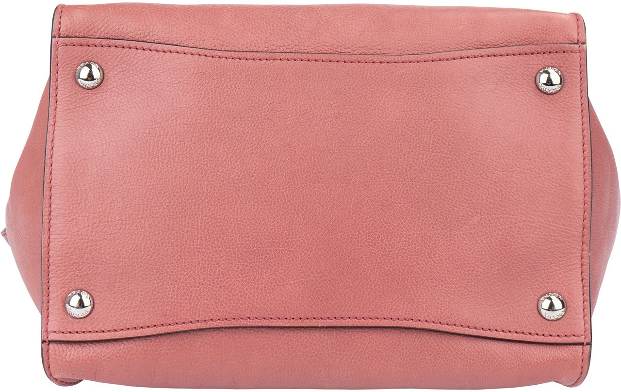 Prada Prada Pink Leather Vitello Handabg Roze