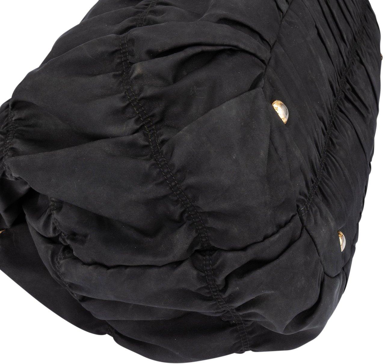 Prada Prada Quilted Nylon City Handbag Zwart