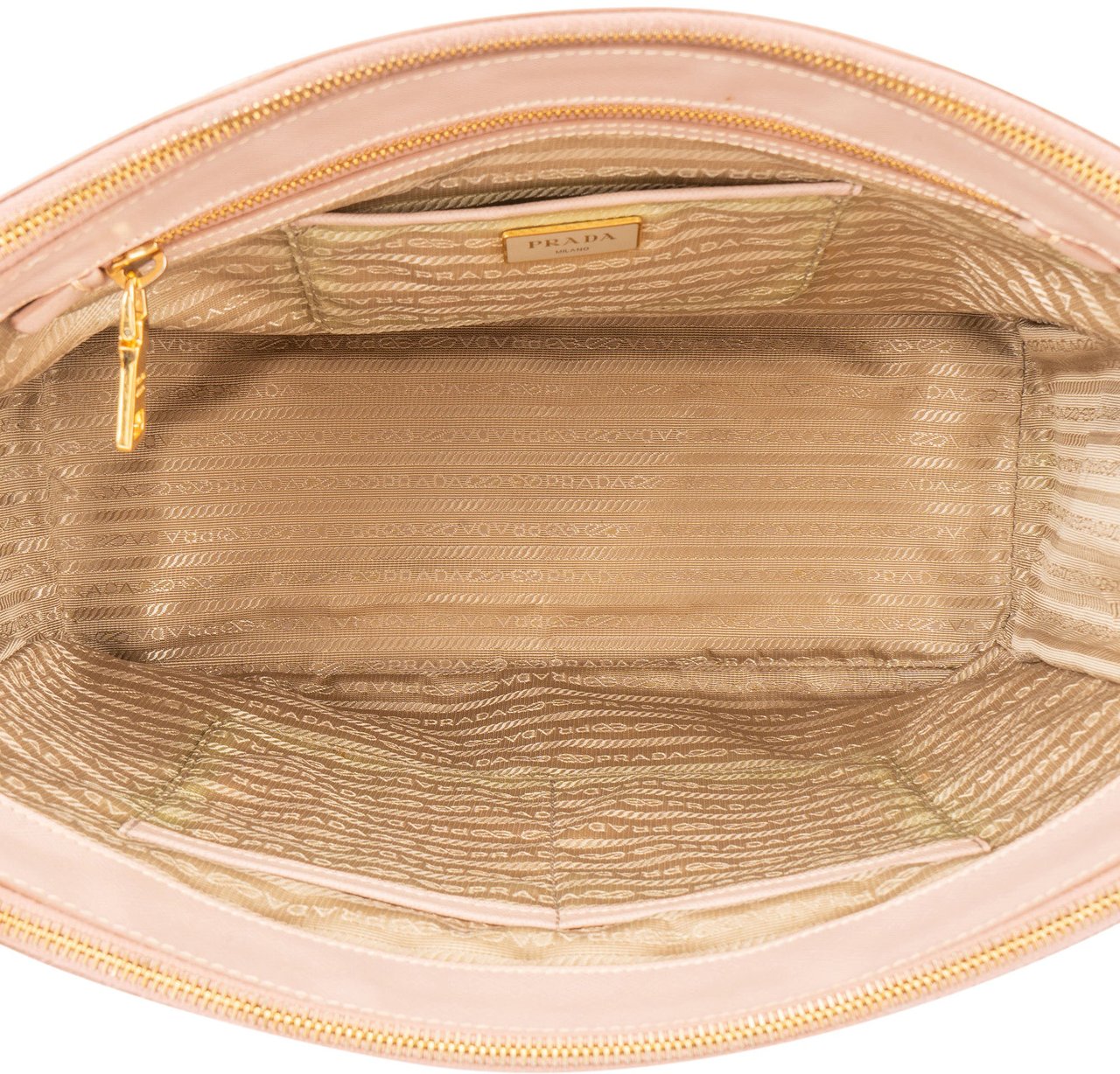 Prada Prada Pink Saffiano Leather Galleria Handbag Roze