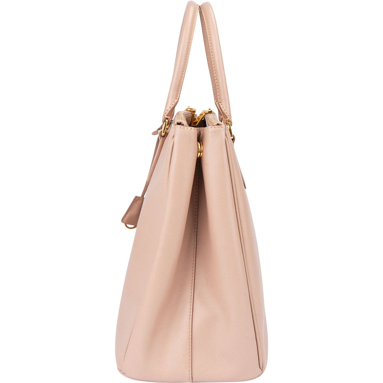 Prada Prada Pink Saffiano Leather Galleria Handbag Roze