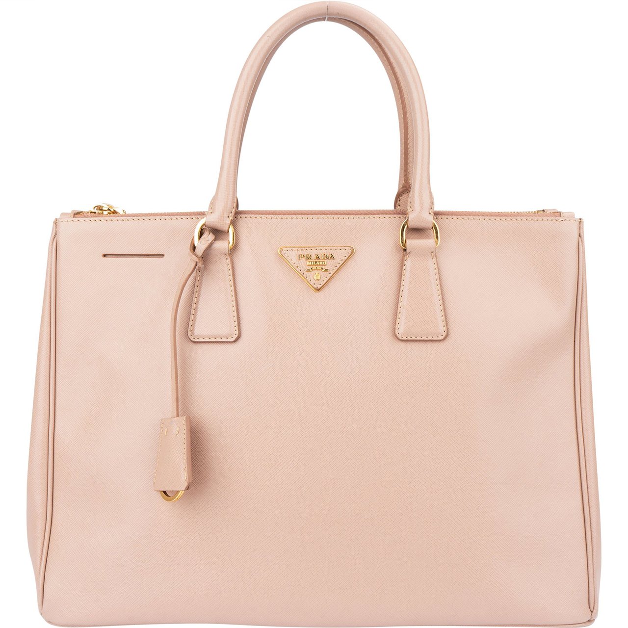 Prada Prada Pink Saffiano Leather Galleria Handbag Roze