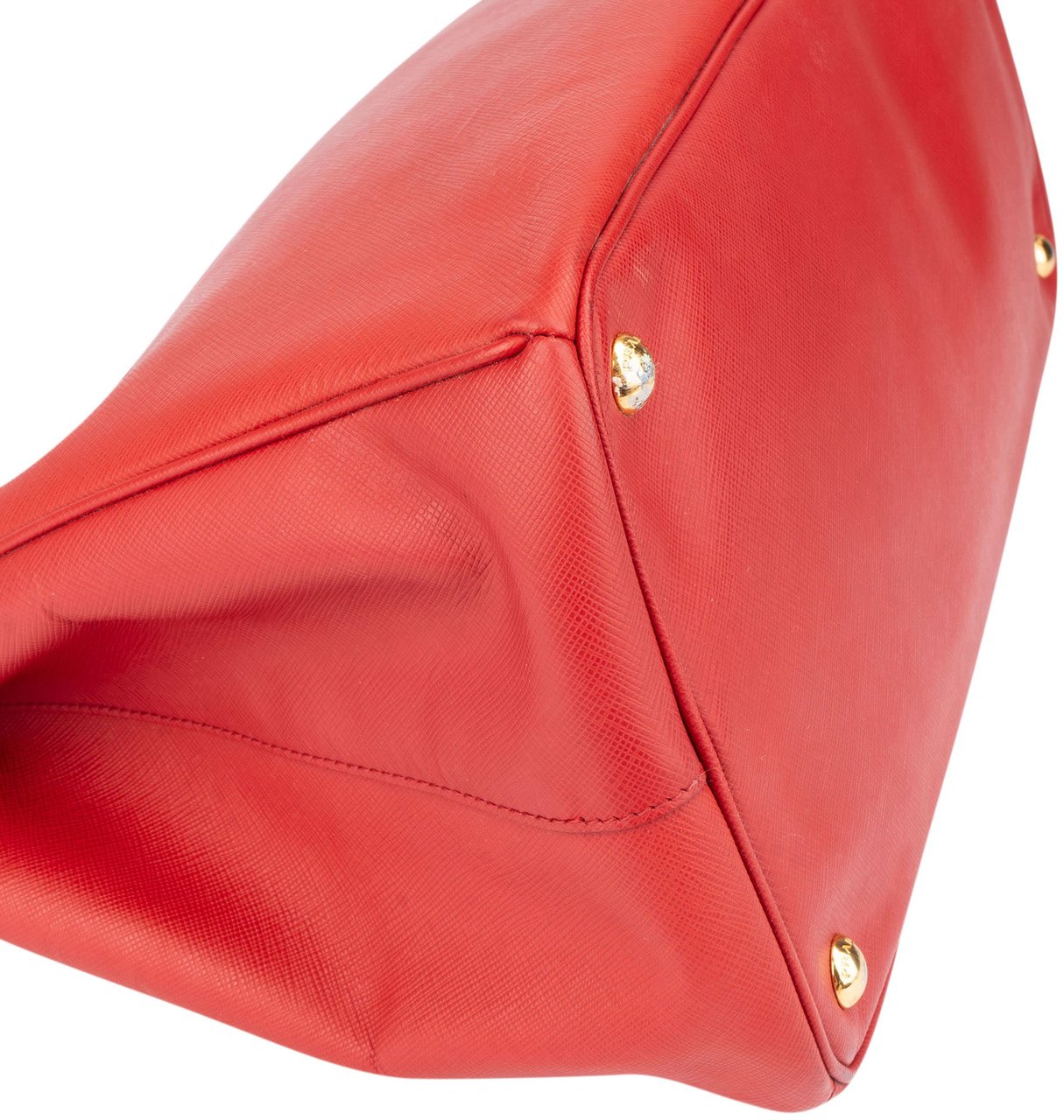 Prada Prada Red Saffiano Leather Galleria Handbag Rood