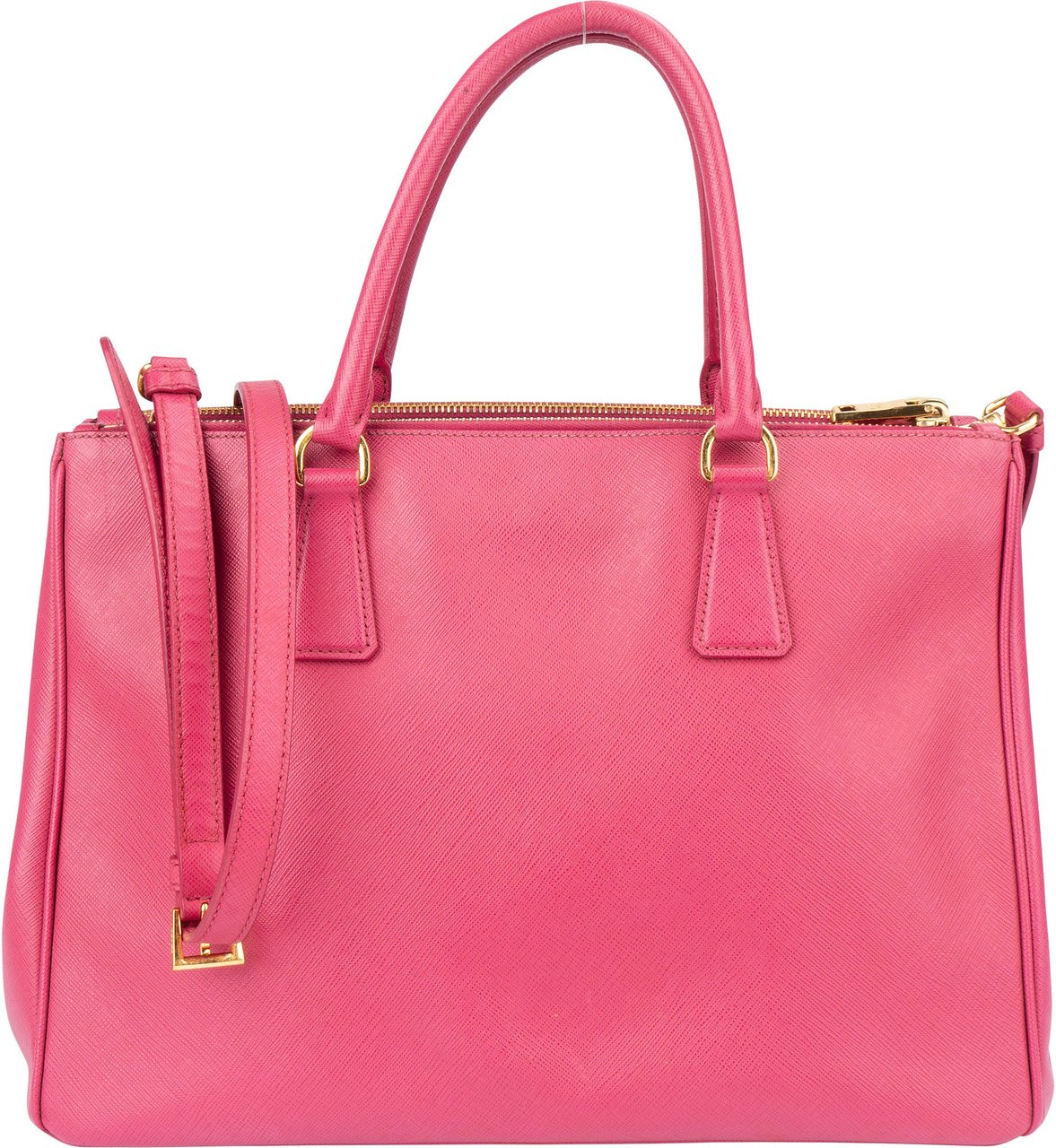Prada Prada Pink Saffiano Leather Galleria Handbag Roze