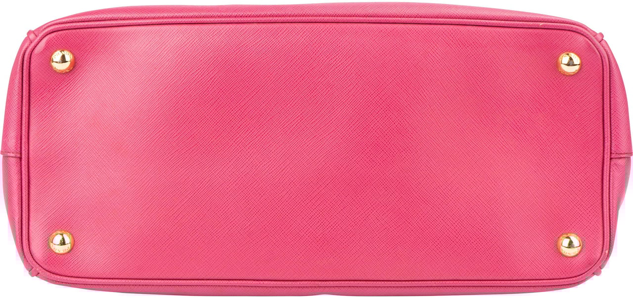 Prada Prada Pink Saffiano Leather Galleria Handbag Roze
