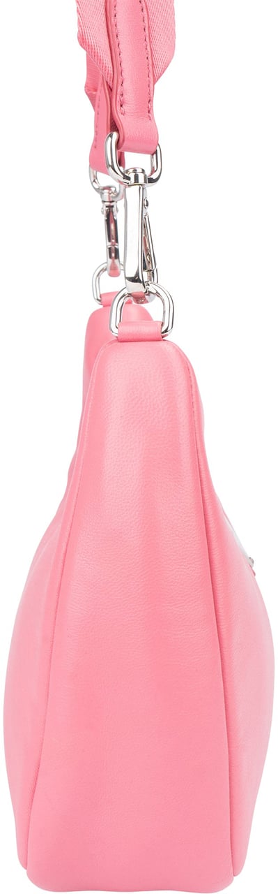 Prada Prada Soft Leather Triangle RE-Edition Crossbody Bag Roze
