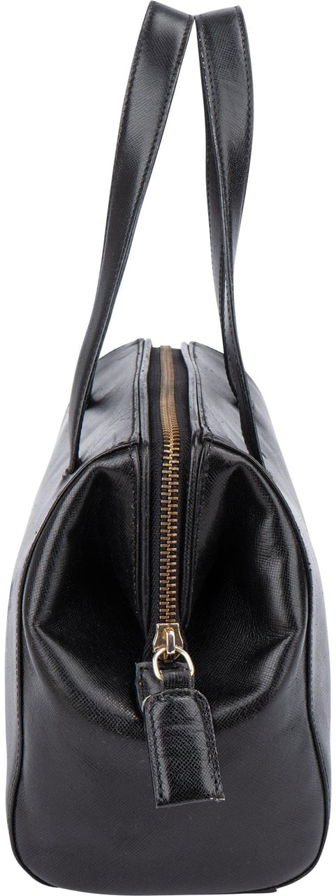 Prada Prada Black Saffiano Leather Handbag Zwart