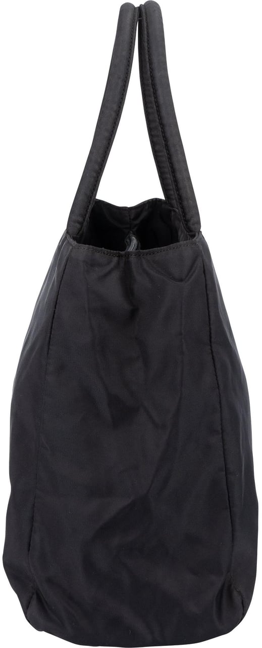 Prada Prada Black Nylon Triangle Handbag Zwart