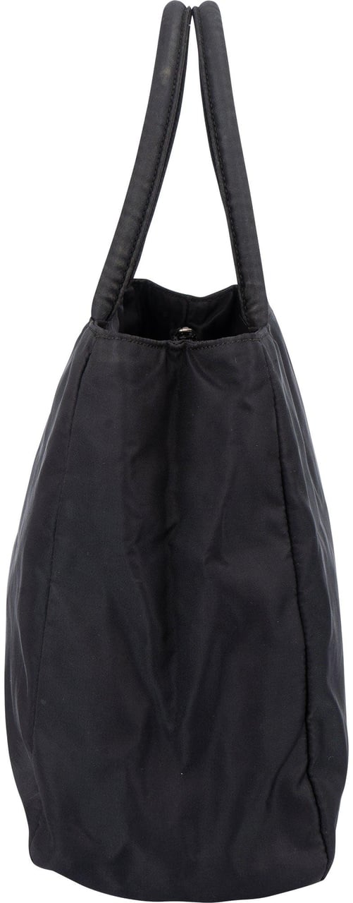 Prada Prada Black Nylon Triangle Handbag Zwart
