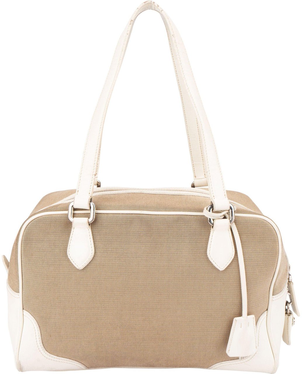 Prada Prada Jacquard Monogram Handbag Bruin