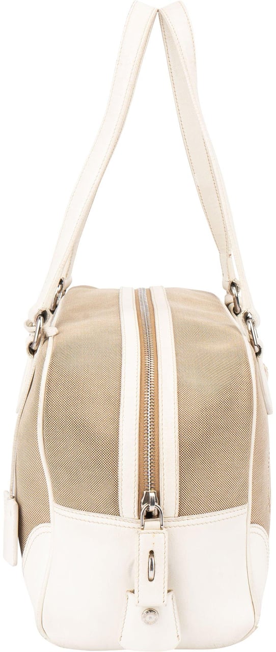 Prada Prada Jacquard Monogram Handbag Bruin
