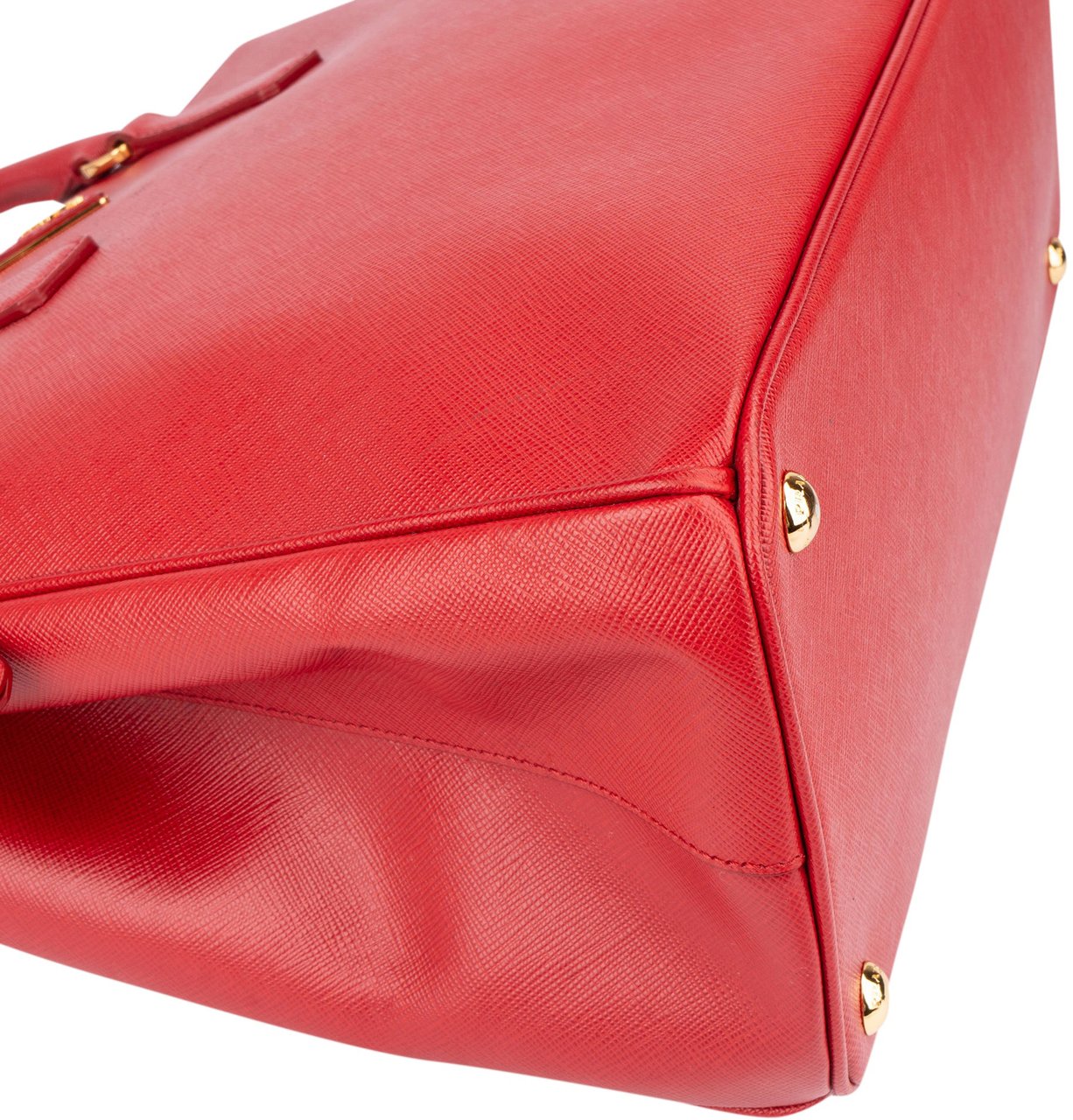 Prada Prada Red Saffiano Leather Galleria Handbag Rood